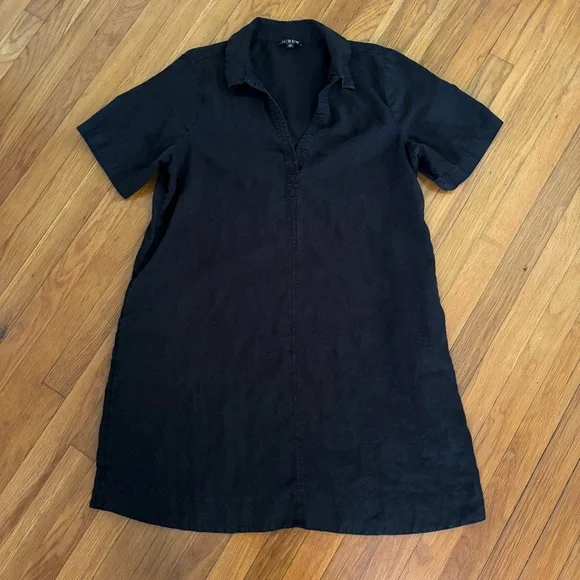 J. Crew Bungalow Popover Linen Dress XLT - Picture 3 of 6